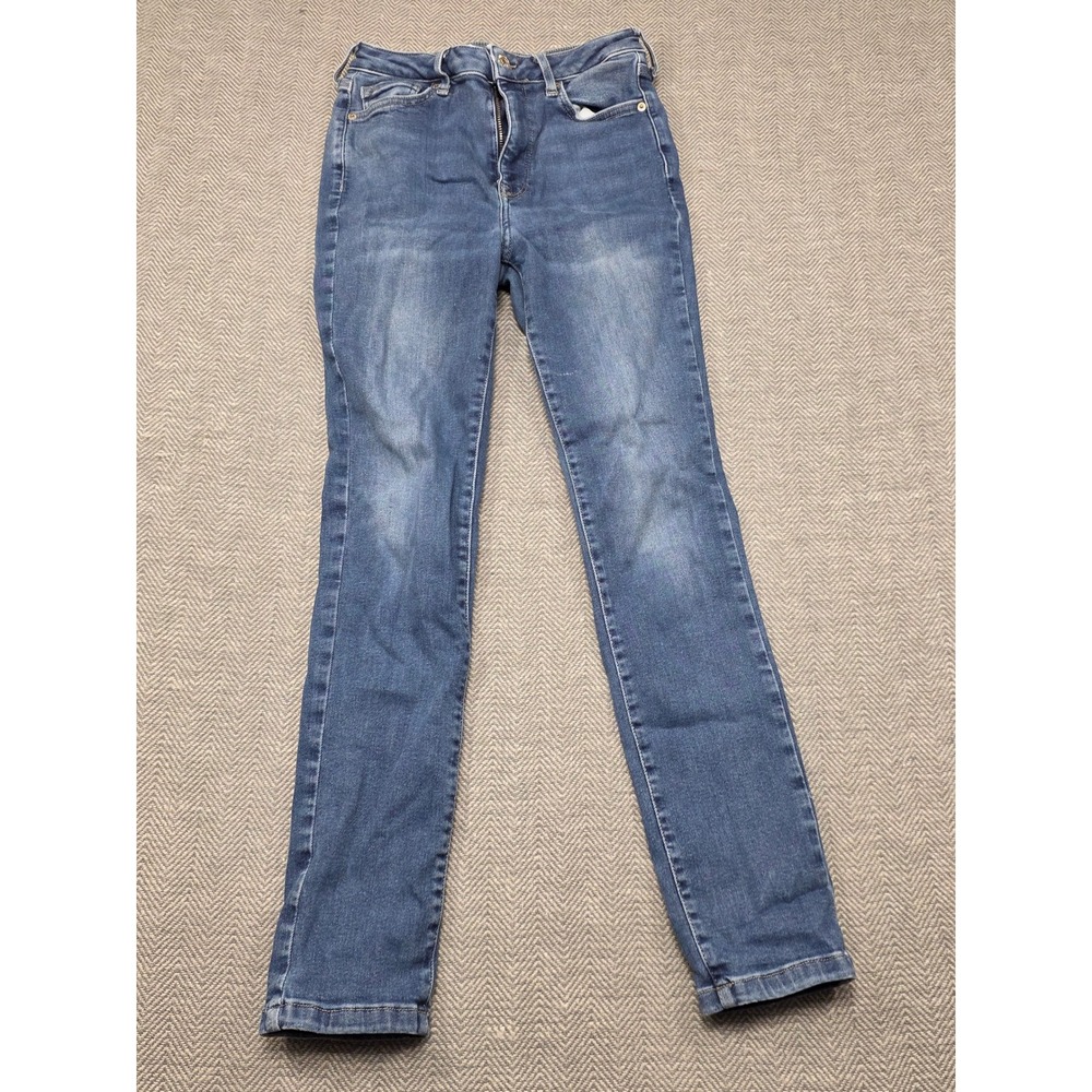 Forever 21 Premium High Rise Skinny Jeans Medium‎ Wash Blue Womens Size 25 / M/L